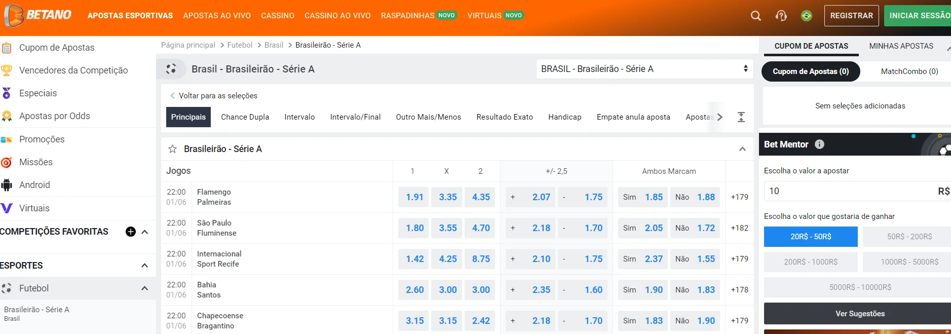Betano apostas