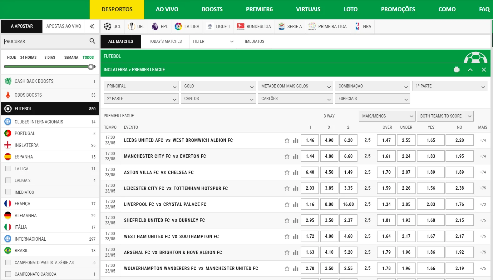 Premierbet apostas
